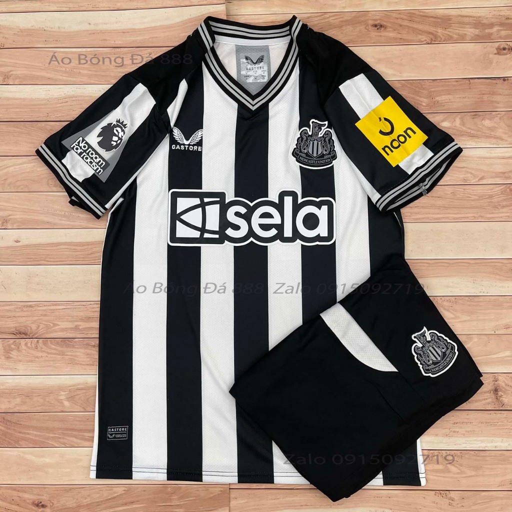 Bộ Quần Áo Bóng Đá CLB Newcastle United 23/24 - Chuẩn Mẫu Thi Đấu - Vải Gai Thái Cao Cấp