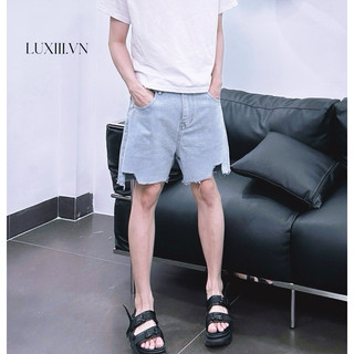 QUẦN SHORT JEANS NAM RÁCH TÚI PHỐI VIỀN