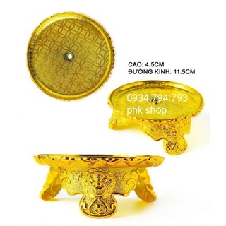 Đế làm tỏi Tài Lộc 3 chân phk shop dĩa tỏi thần tài nguyên liệu tỏi thần tài