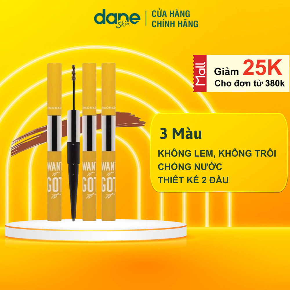 Chì kẻ mày 2 đầu Lemonade Want It Got It Dual Eyebrow 2.75g