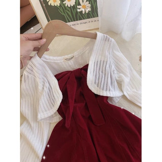 SET BIGSIZE ĐẦM CUP NHUNG + ÁO KHOÁC  (THIÊN BÌNH BIGSIZE 55-90KG)