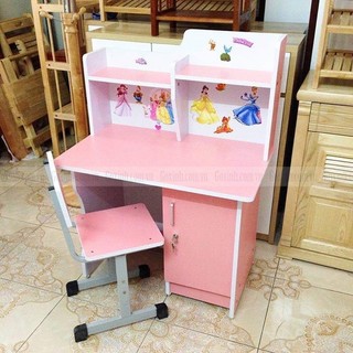Bộ bàn học sinh gồm bàn, ghế và sticker cho bé