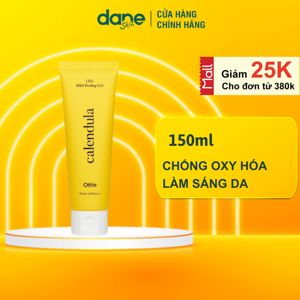 Gel Tẩy Tế Bào Chết LHA Ottie Calendula LHA Mild Peeling Tẩy Tế Bào Chết Dịu Nhẹ 120ml