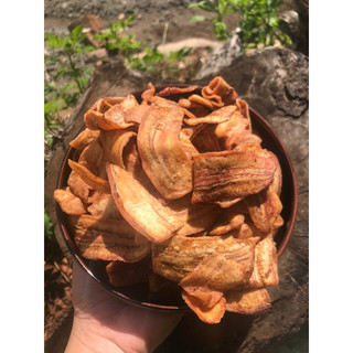 1kg chuối sấy giòn ko đường - đặc sản gia lai