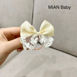Dây buộc tóc cho bé gái-Dây buộc tóc nơ phối ren