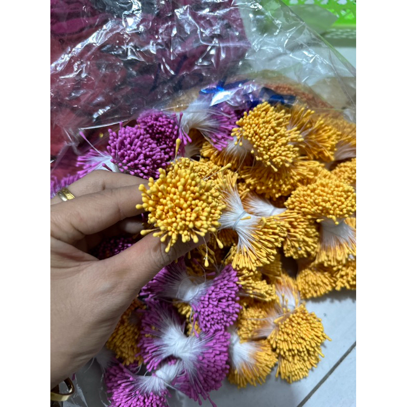 Nhỵ hoa giả 100 sợi làm đồ trang trí