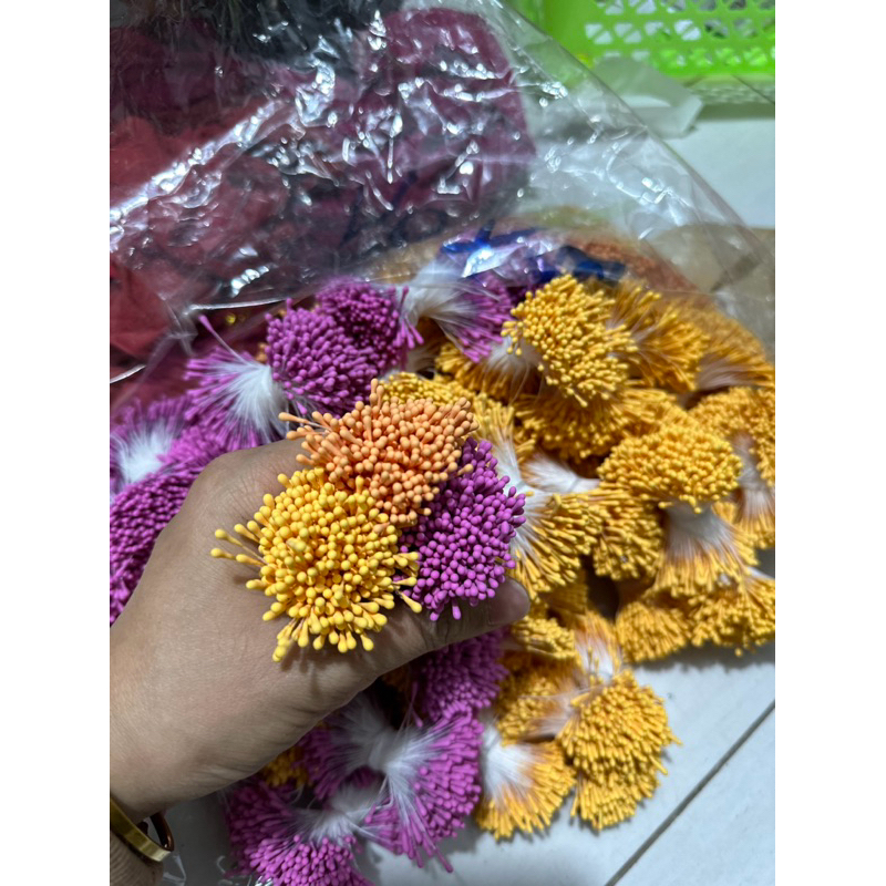 Nhỵ hoa giả 100 sợi làm đồ trang trí