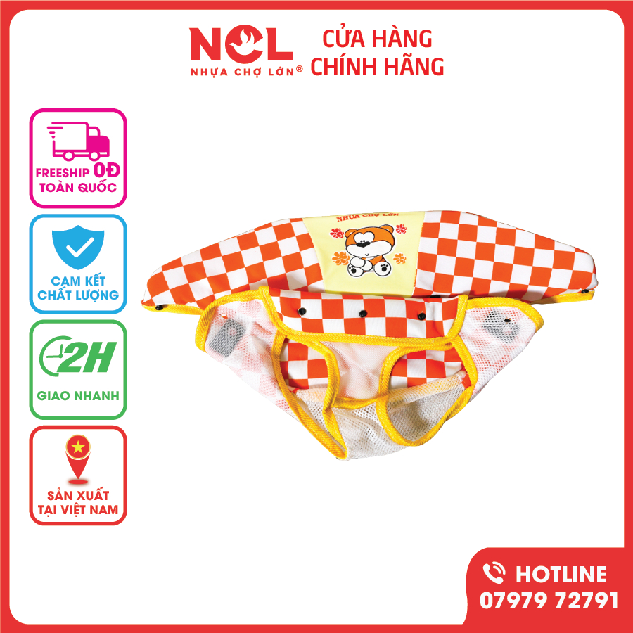 PK - Yên Xe Tập Đi Nhựa Chợ Lớn - Dùng để thay cho bé - GIao màu ngẫu nhiên