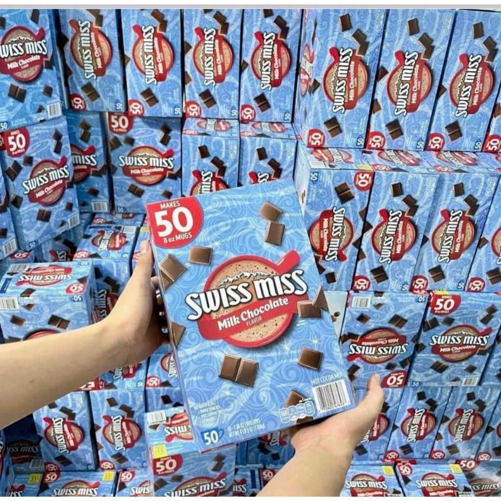 Bột Pha Nước Swiss Miss Milk Chocolate Mỹ (1.950g, 50 gói)