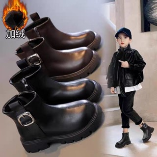 Bốt Lót Lông Cho Bé Gái sz 26-37 Mã X852, Giày Bốt Bé Gái, Boots Trẻ Em Gái Da Mềm Phong Cách Anh Quốc,Bos Cho Bé, Boot