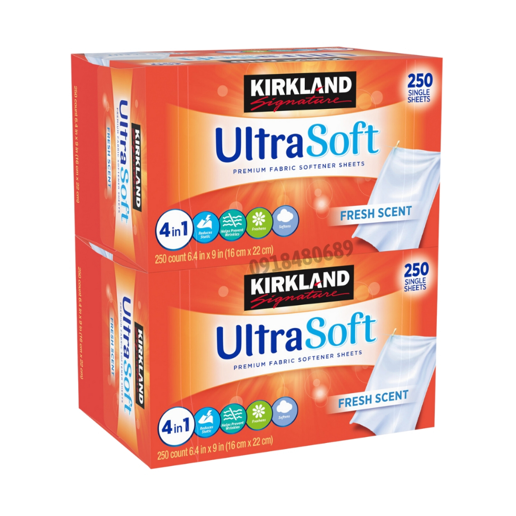 Giấy thơm quần áo Kirkland UItra Soft 250 _500tờ hàng mỹ
