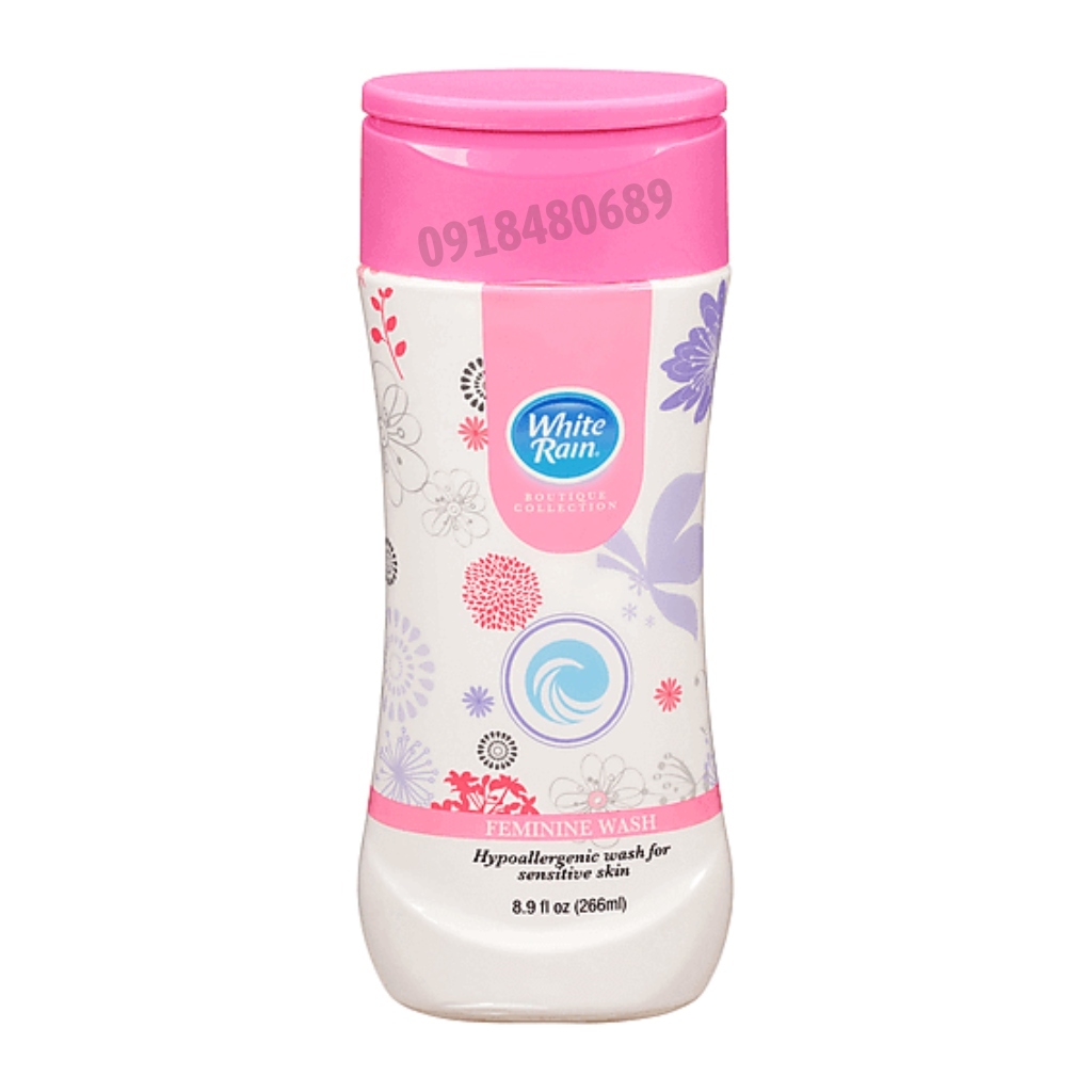 Dung dịch vệ sinh phụ nữ dưỡng ẩm White Rain Femine Wash xuất xứ Mỹ 354ml