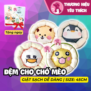 Đệm Ngủ Tròn Cute Cho Thú Cưng (Đệm chó, đệm mèo, nệm chó, nệm mèo)