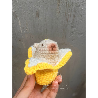móc khóa len CAPYBARA (chuột lang nước) - HandMade