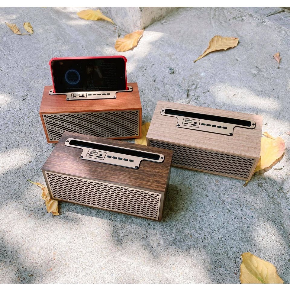 Loa bluetooth vỏ gỗ pin 5h XM-5H