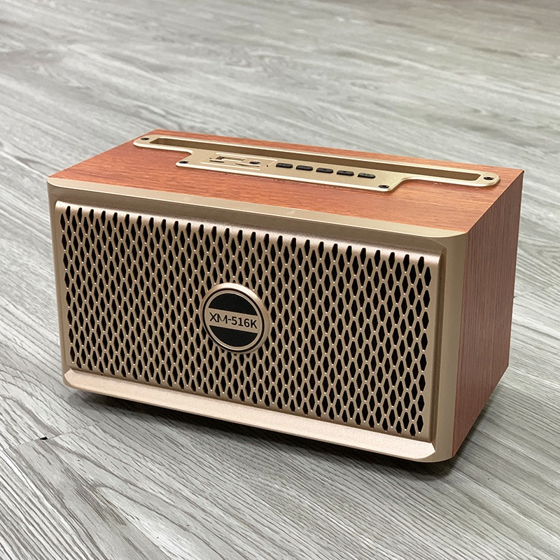 Loa bluetooth thùng gỗ bass hay XM-516