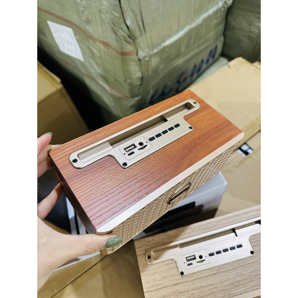 Loa bluetooth thùng gỗ bass hay XM-516