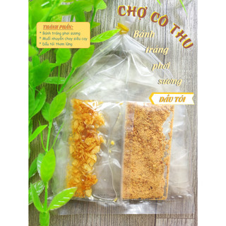 Một bịch bánh tráng phơi sương muối nhuyễn dầu tỏi | Chợ Cô Thu
