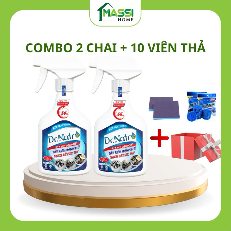 Siêu Tẩy Rửa Lon Từ Trường Dr Natro Tẩy Sạch Mọi Vết Bẩn Trên Các Bề Mặt An Toàn Cho Da