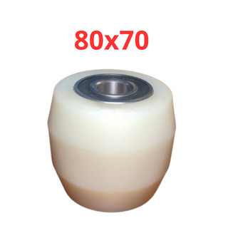 Bánh xe nâng tay PA 70x80, bánh xe đẩy hàng Nylon80x70