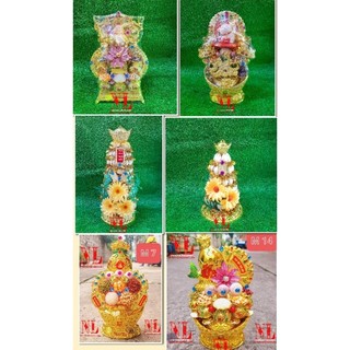 Tháp Tỏi , ngũ cốc trưng bàn thờ thần tài