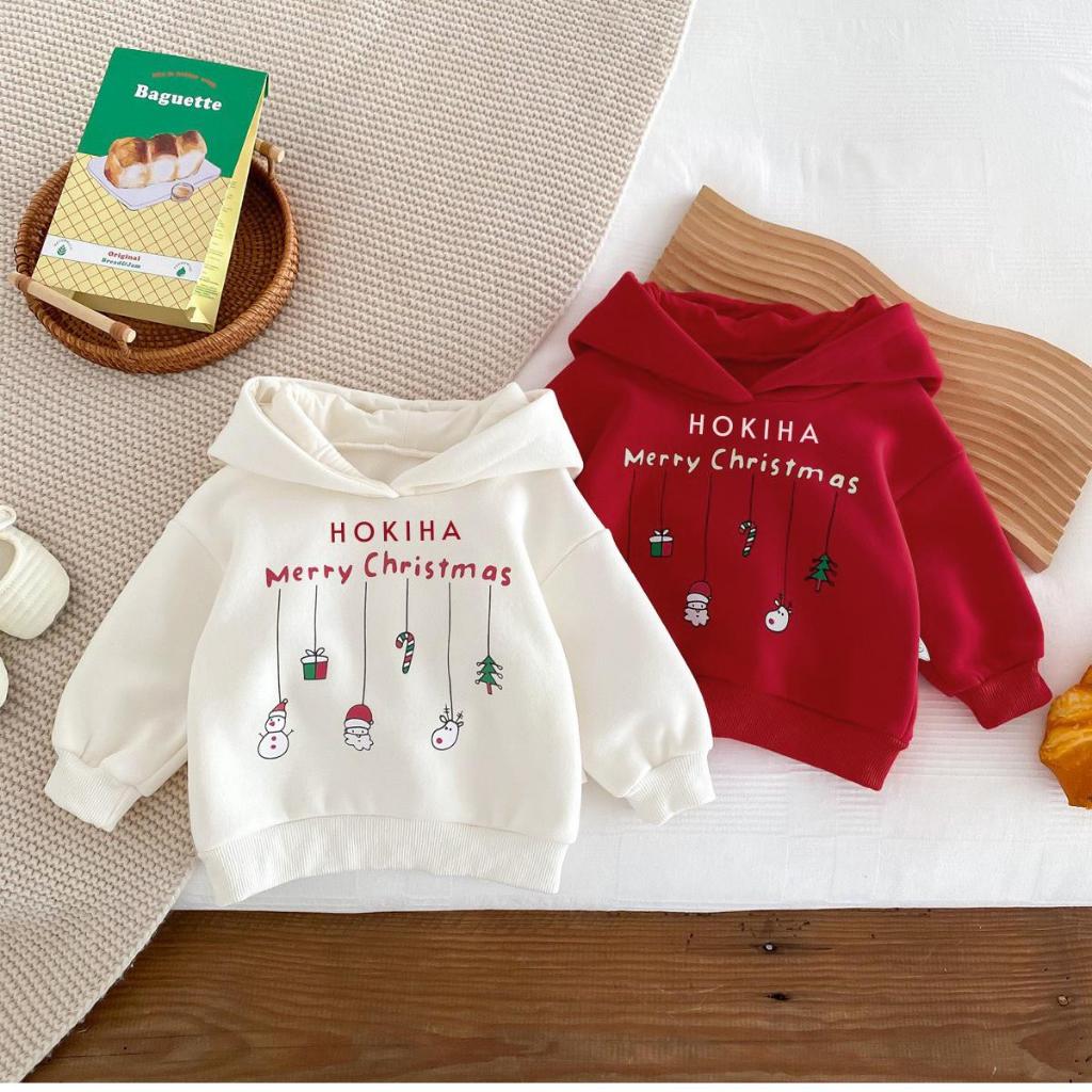 - TE519 Áo nỉ hoodie giáng sinh lót bông dày dặn,áo hoodie noel có mũ dày dặn ấm cho bé từ 8-16kg