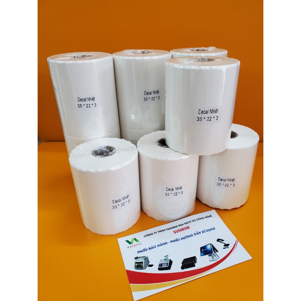 Tem In Mã Vạch 3 Tem- Decal in Mã Siêu Thị 105x22 Tạp Hóa Shop 35x22x3 Tem 110x22 Tem In Giá Sản Phẩm