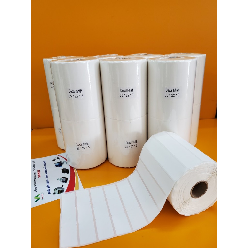 Tem In Mã Vạch 3 Tem- Decal in Mã Siêu Thị 105x22 Tạp Hóa Shop 35x22x3 Tem 110x22 Tem In Giá Sản Phẩm