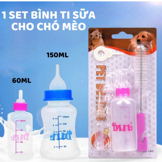 BỘ BÌNH SỮA CHO CHÓ MÈO CON - BÌNH SỮA 60ML