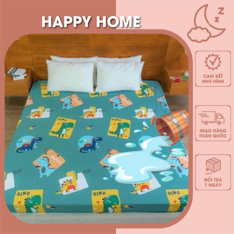 Ga Chống Thấm Cotton (FREESHIP)Hàn Quốc, Nằm Trực Tiếp Không Nóng, Không bí, Không Sột Soạt