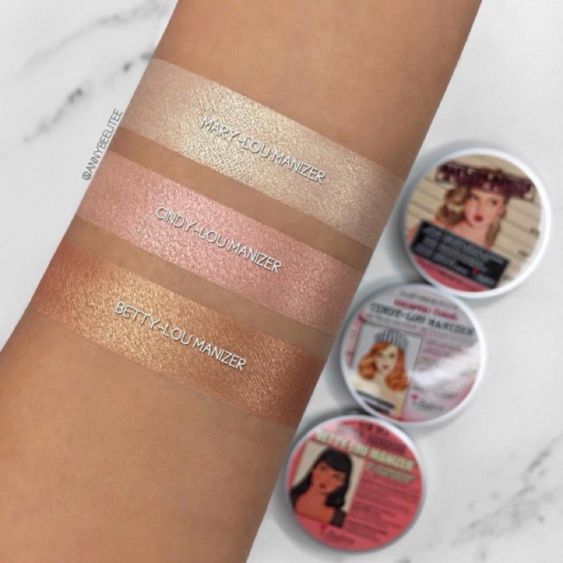 Bảng phấn bắt sáng 3 ô the Balm Box đủ