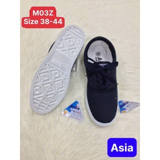 Giày bata xanh cột dây nam nữ ASIA