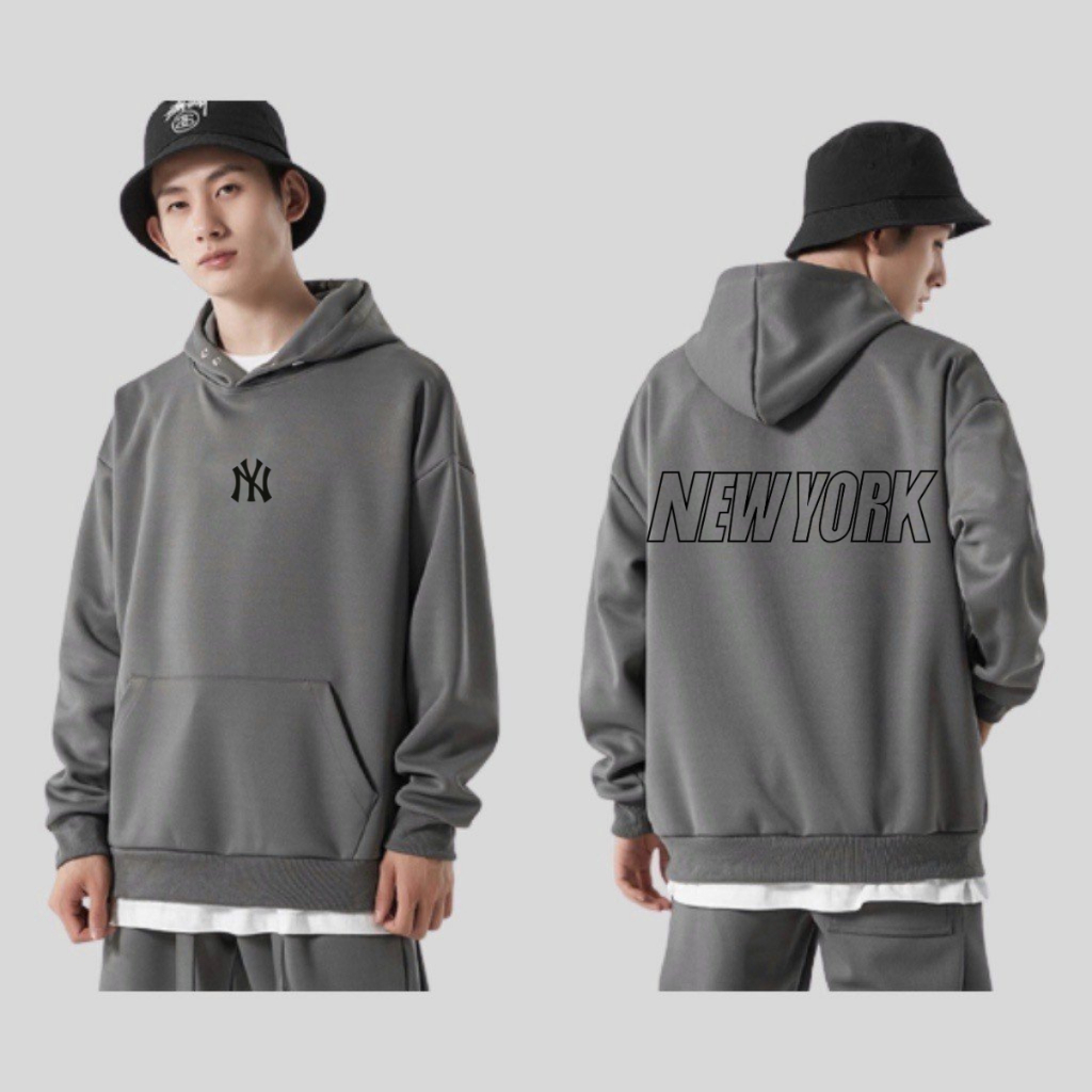 Áo hoodie NY MLB nỉ bông siêu dày nam nữ,fomr rộng hàng xịn latizia.vn 001