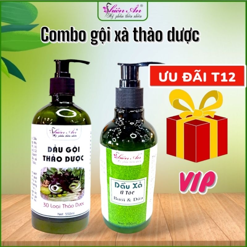 combo Dầu gội xả thảo dược Thiên Ân