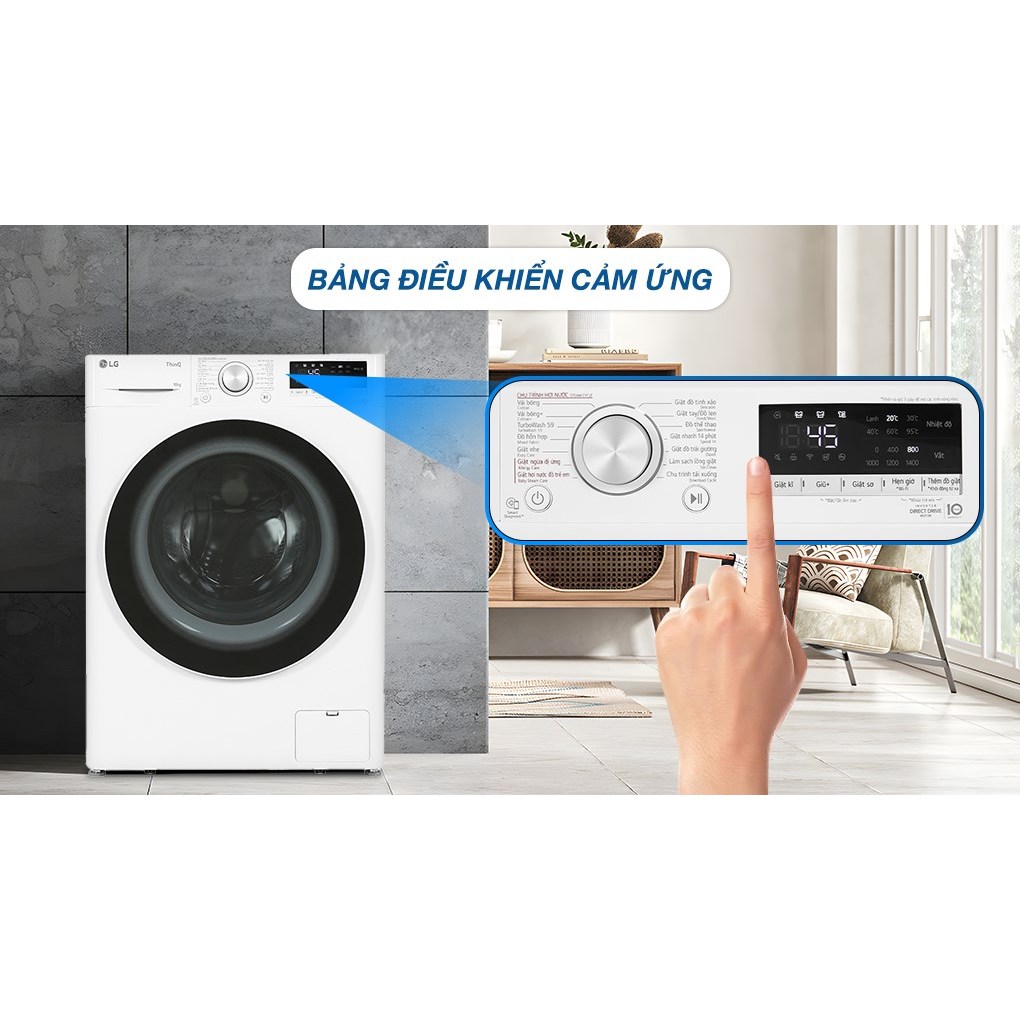 FV1410S4W1 Máy giặt LG AI DD Inverter 10 kg FV1410S4W1