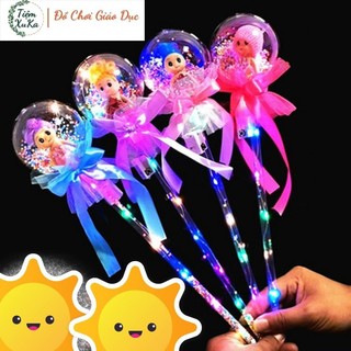 Gậy công chúa bóng sáng đáng yêu có đèn led phát sáng