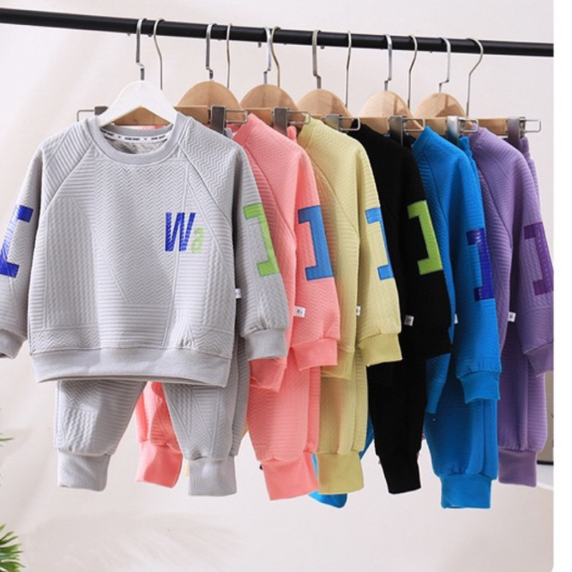 Bộ nỉ cho bé trai size đại từ 14-30kg phong cách năng động