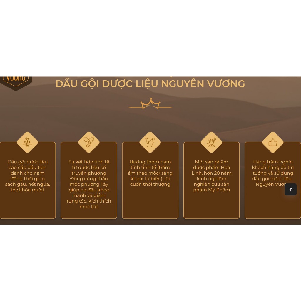 Dầu gội dược liệu Nguyên Vương dành cho nam chai 180ml - Hương Lịch Lãm