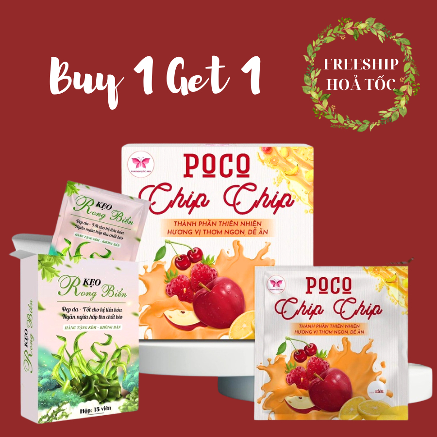 Kẹo Giảm Cân Cực Mạnh Dành Cho Body Khó Giảm POCO CHIPCHIP