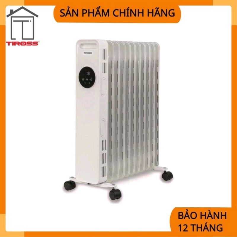 Sưởi dầu 13 thanh Tiross TS9221 có điều khiển công suất 2500W