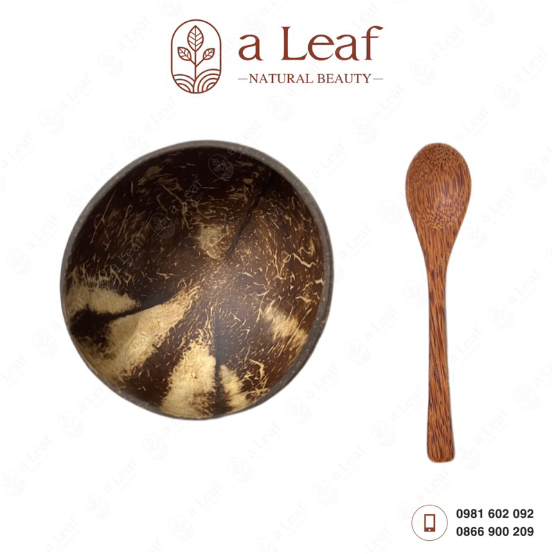 Bát gáo dừa + muỗng