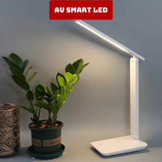 Đèn led học để bàn làm việc tích điện có cảm ứng thông minh 3 chế độ ánh