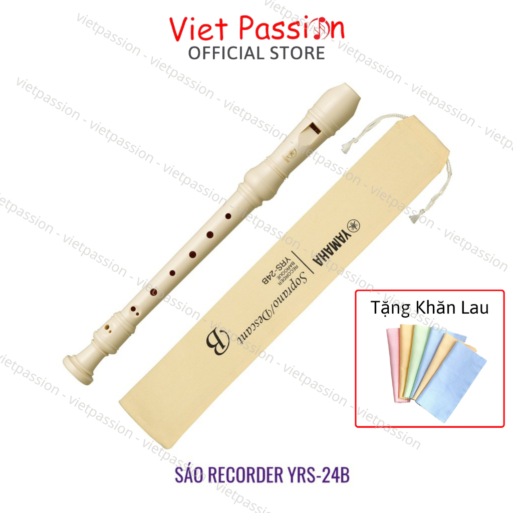Sáo Recorder Soprano Yamaha YRS-24B Tone C (Đô) dành cho học sinh Viet Passion