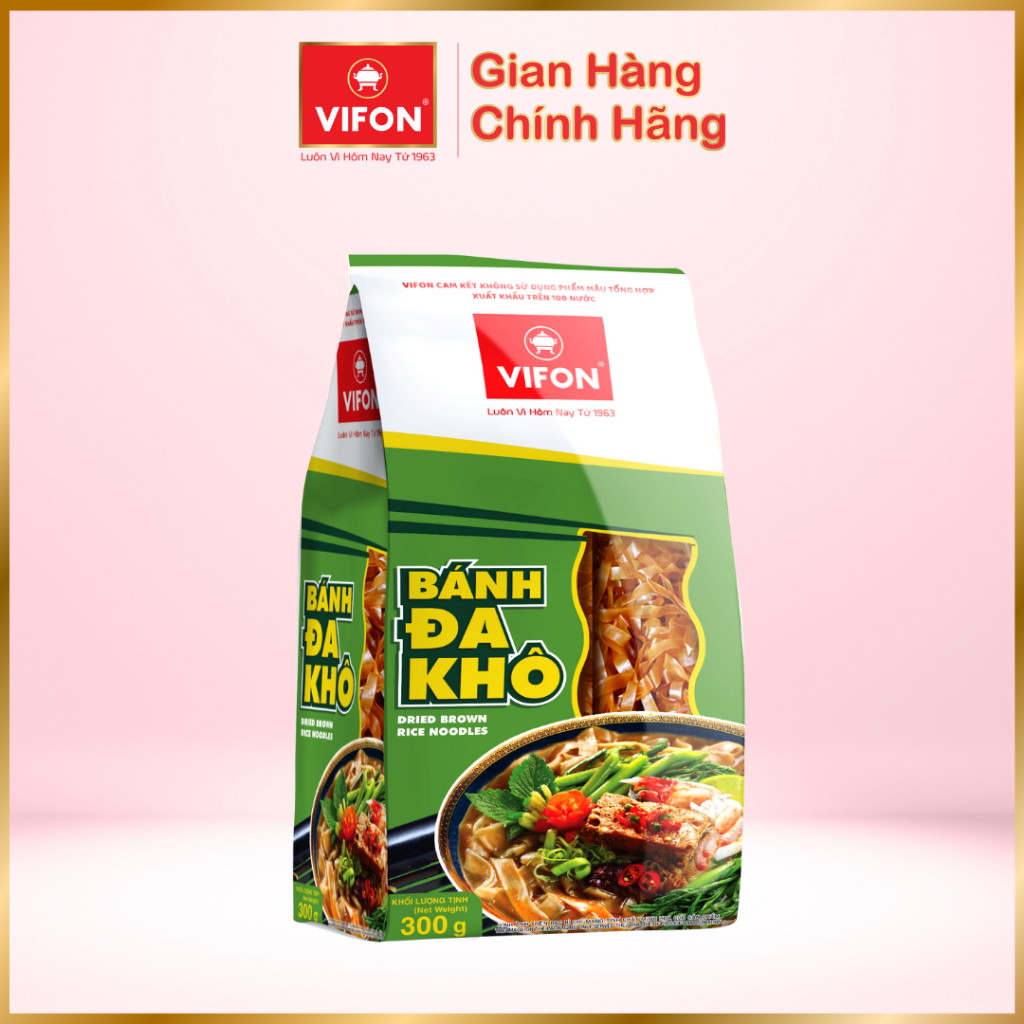 Thùng 12 gói Bánh đa khô VIFON 300gr/gói