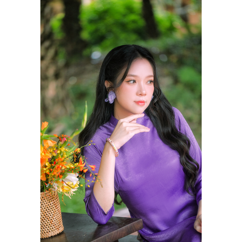 Sumire Store Hoa tai NK-088 hoa vải tím