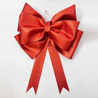 (Hỏa tốc ở Hải Phòng) Nơ đỏ siêu to khổng lồ bằng xốp nhũ lấp lánh trang trí Giáng sinh Noel, cửa hàng , shop thời trang