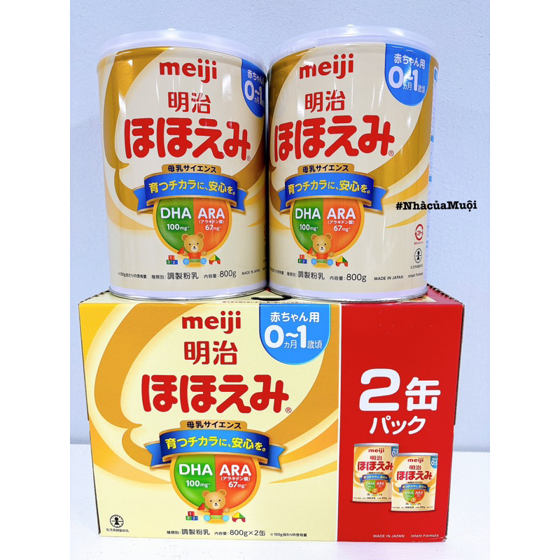 Sữa Meiji nội địa Nhật Bản Số 0 & Số 1