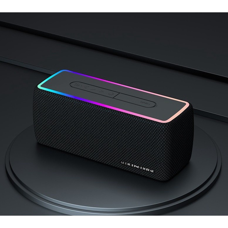 Loa bluetooth không dây, pin trâu âm thanh bass mạnh có đèn led AKD-W3