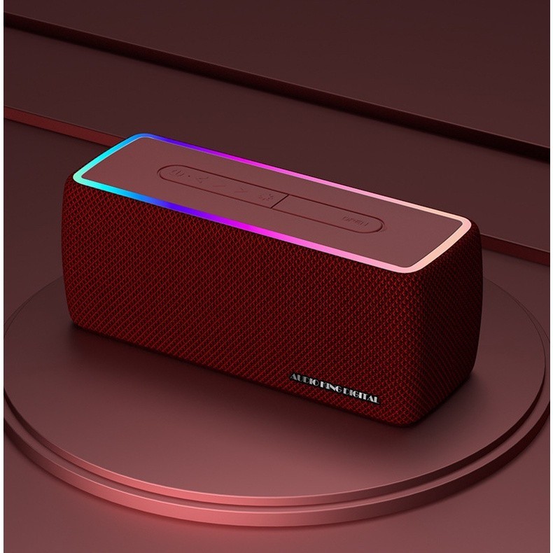 Loa bluetooth không dây, pin trâu âm thanh bass mạnh có đèn led AKD-W3