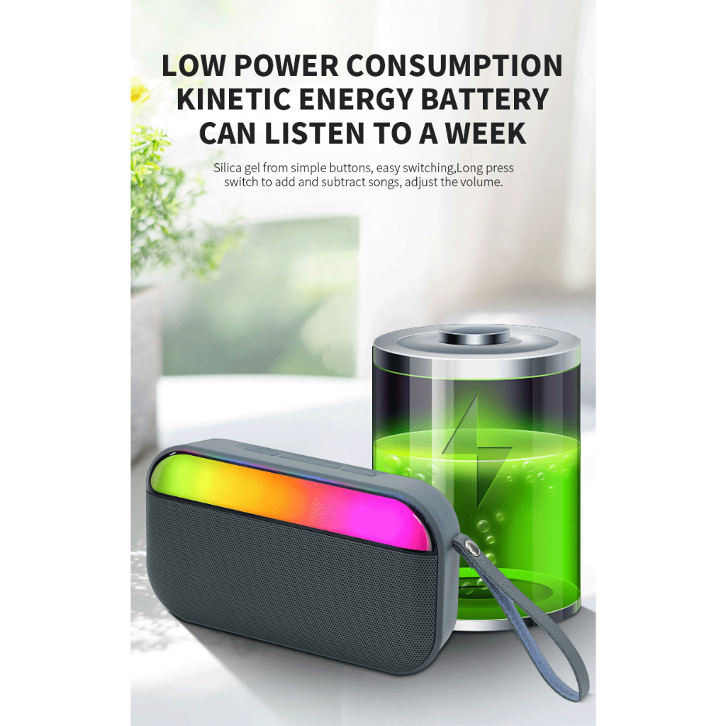 Loa bluetooth mini có đèn led BS-56D